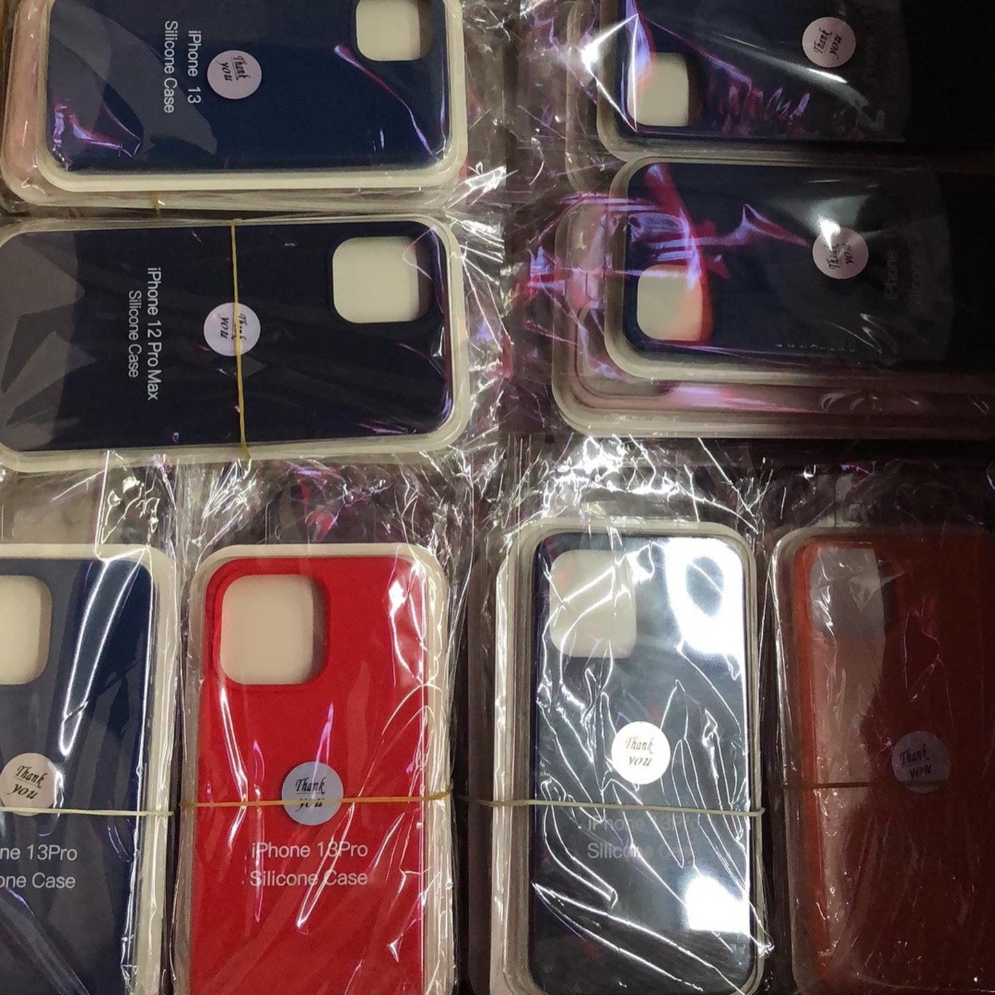 100 pcs silicone case for iphone 16/i16 plus/i16pro/i16promax