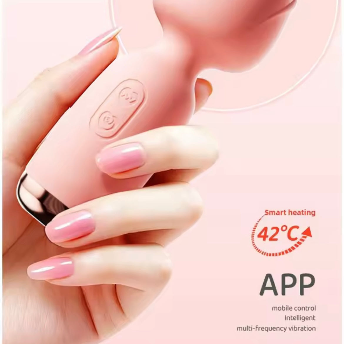 Rose AV Stick Clitoral Stimulation Mini Vibrator Etonation Flexible Rotation Mini Body G-spot Sex Pleasure Heating Wand Sex Toys