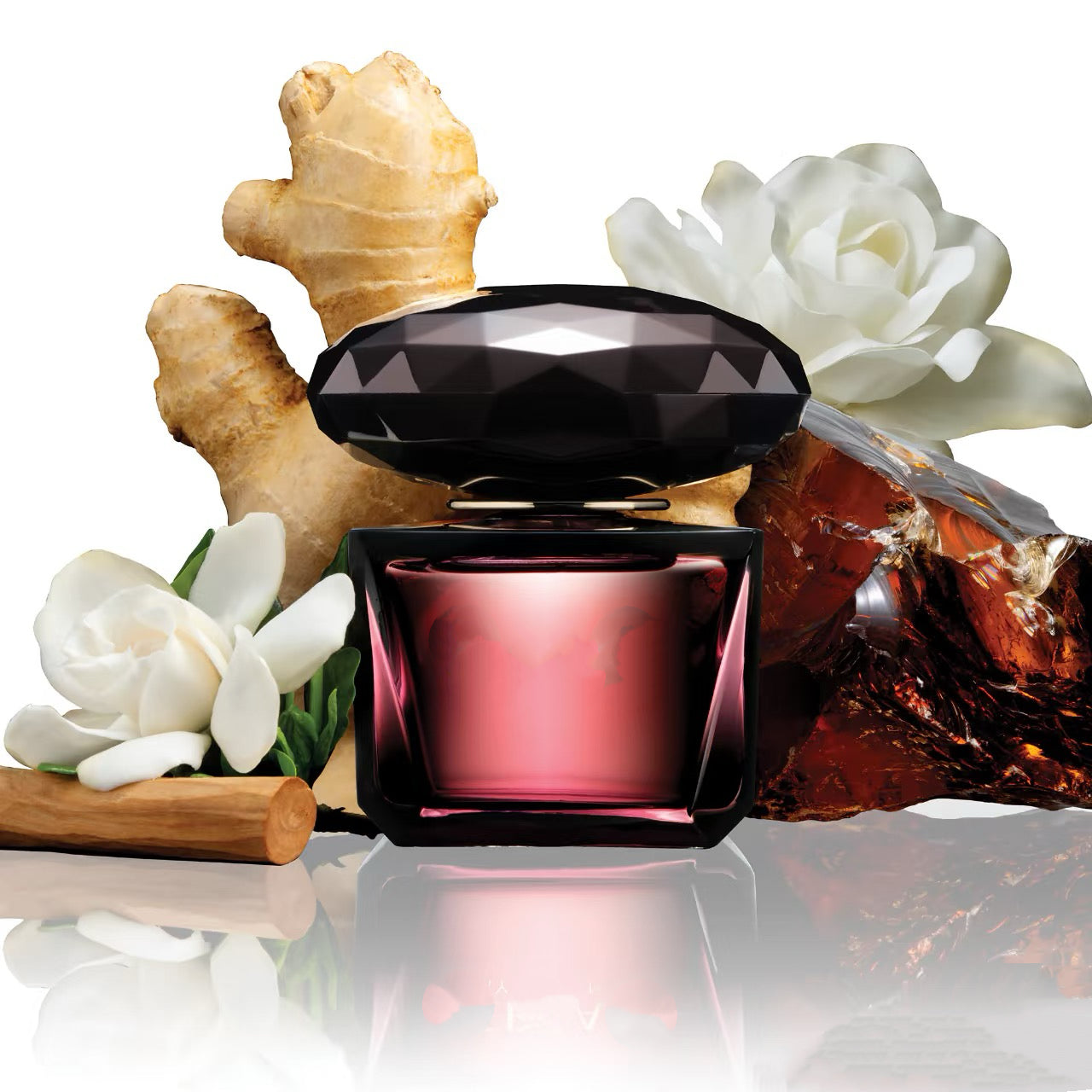 90ml Luxury Perfume Female Fragrance Floral Fruity Perfume Spray Crystal Noir EDP