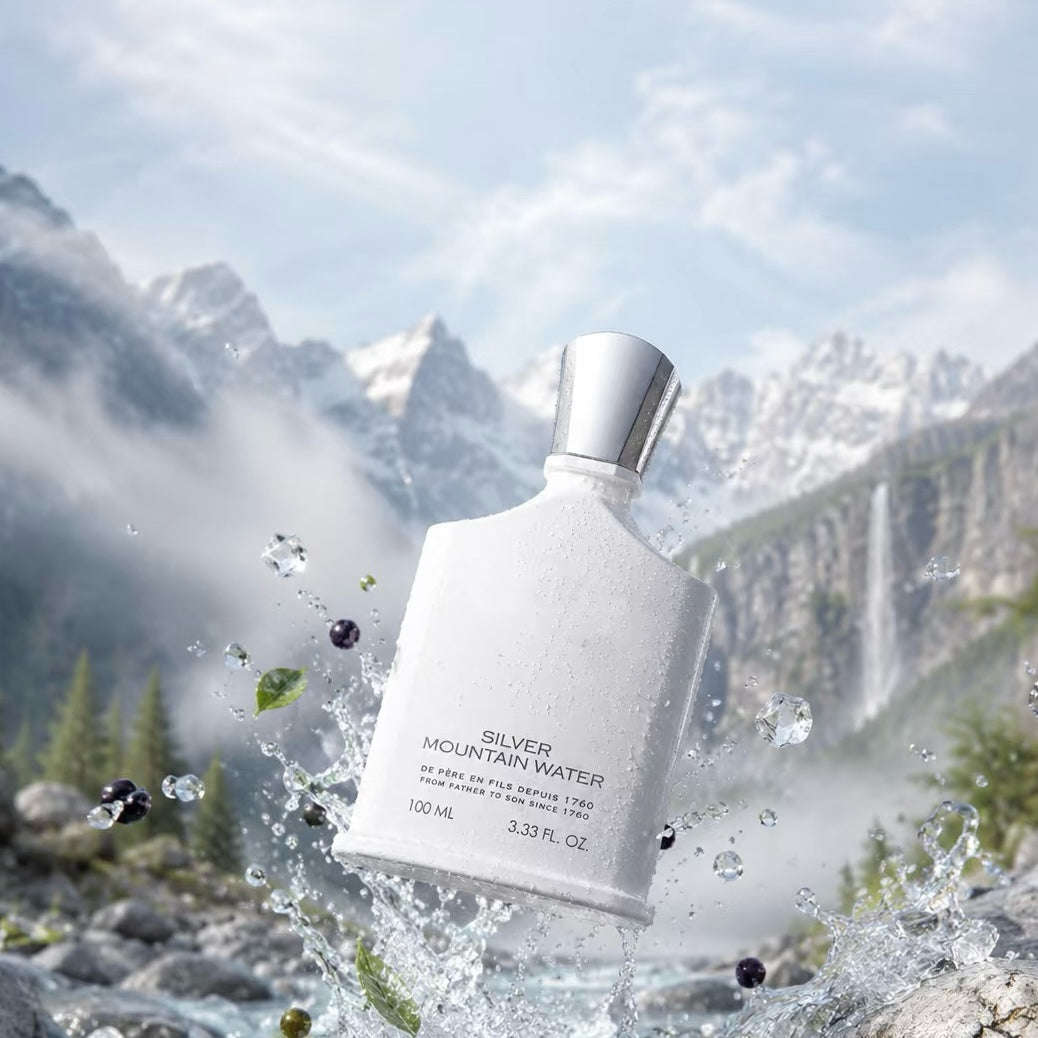 100ml Luxury Perfume Unisex Fragrance Floral Woody Perfume Spray Silver Mountain Water EDP