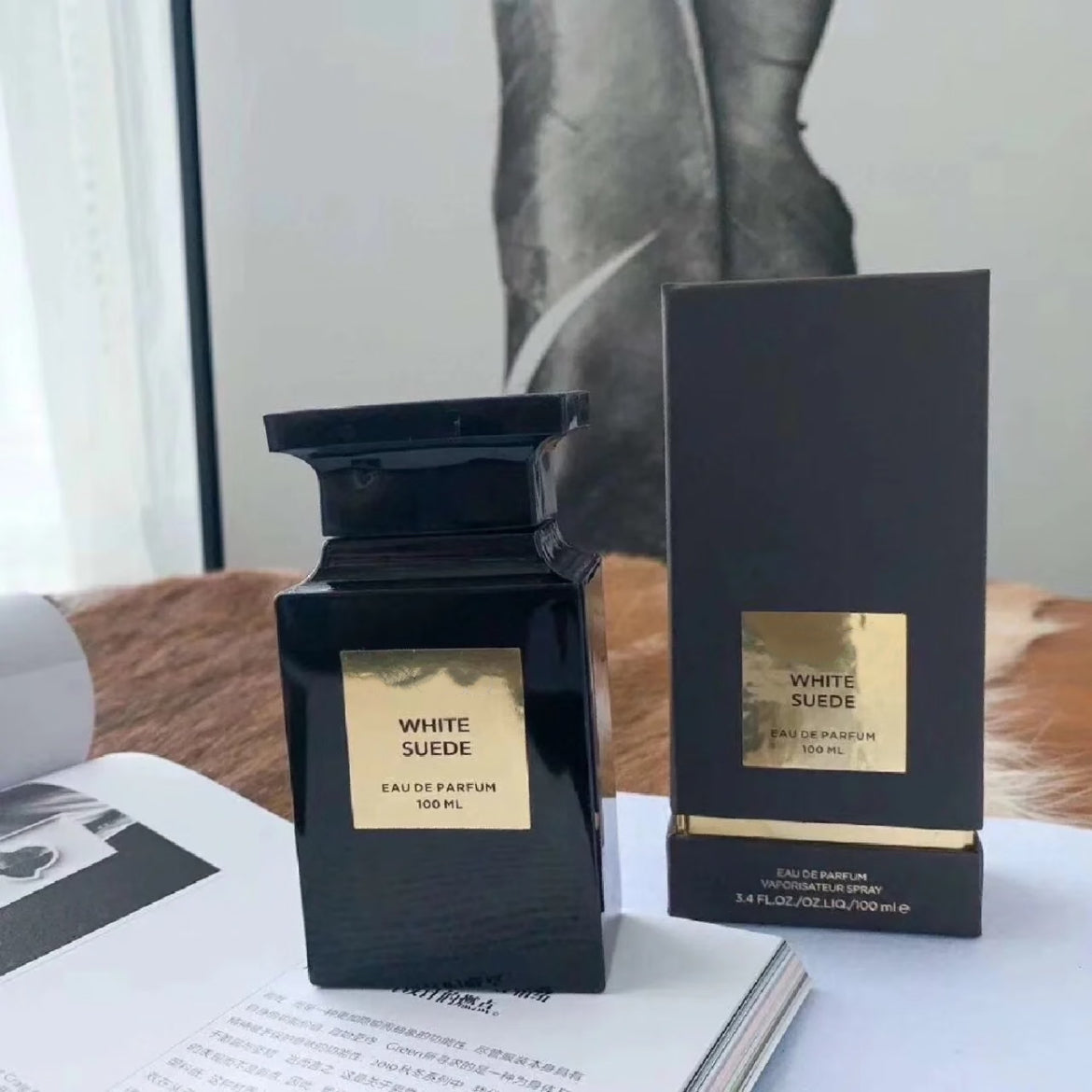 100ml Luxury Perfume Unisex Fragrance Floral Woody Perfume Spray White Suede EDP Old