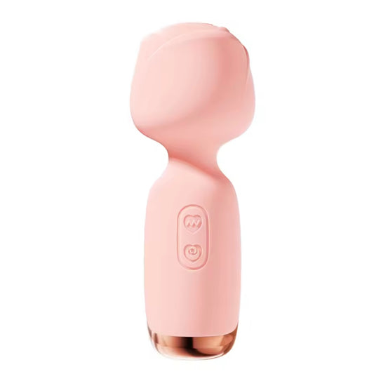 Rose AV Stick Clitoral Stimulation Mini Vibrator Etonation Flexible Rotation Mini Body G-spot Sex Pleasure Heating Wand Sex Toys