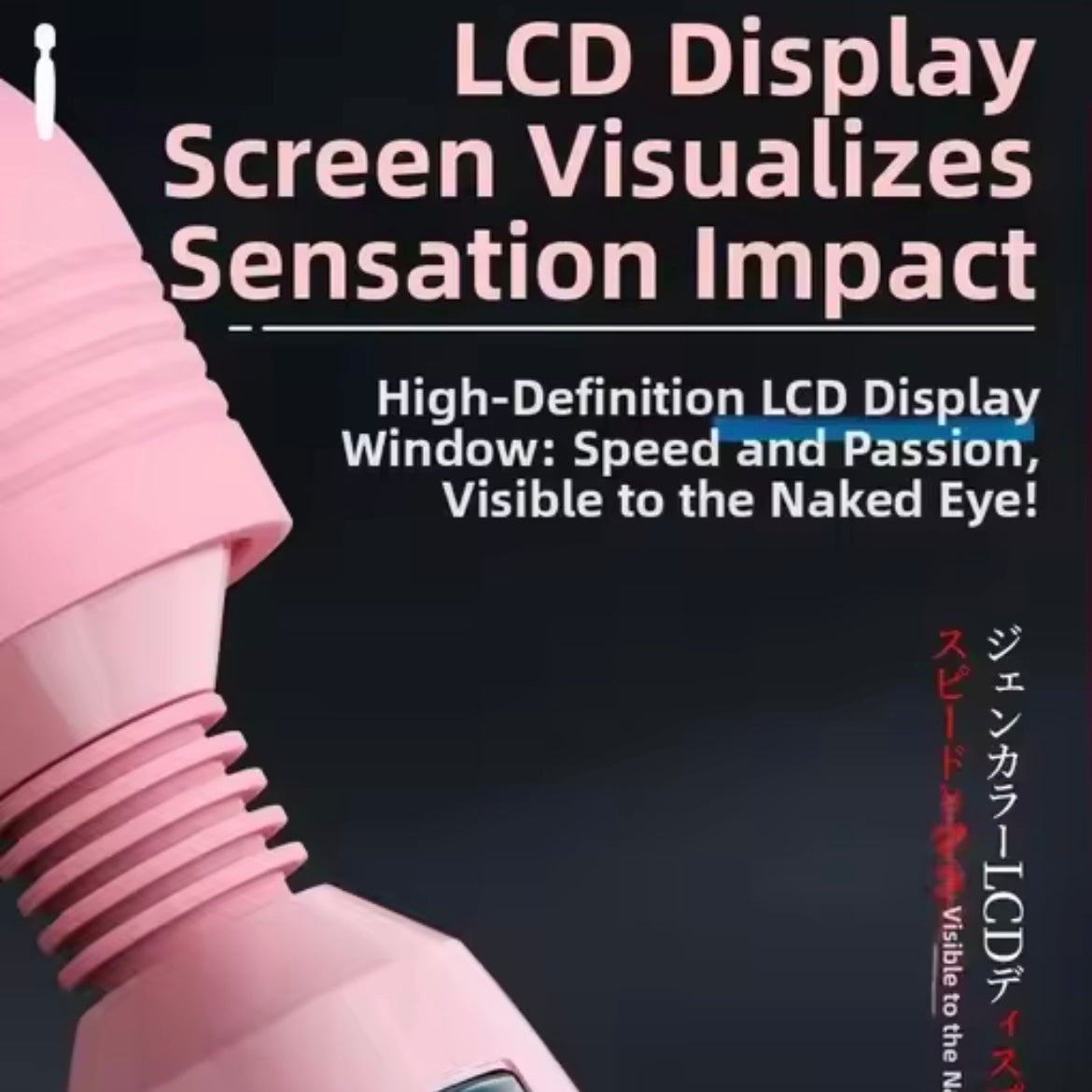 Elephant LCD AV Stick Female Sex Toy Warming Strong Shock Massage Electric Manual Vibrator Stick White Pink Adult Pleasure