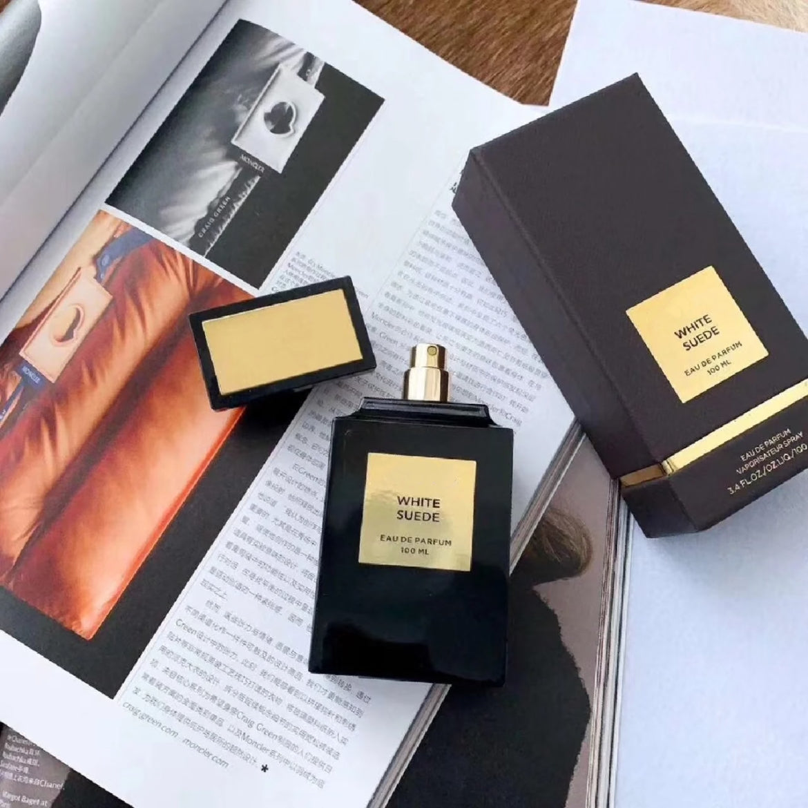 100ml Luxury Perfume Unisex Fragrance Floral Woody Perfume Spray White Suede EDP Old