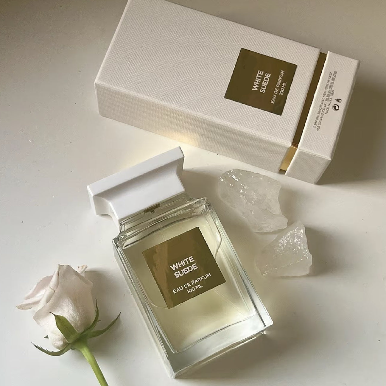 100ml Luxury Perfume Unisex Fragrance Floral Woody Perfume Spray White Suede EDP